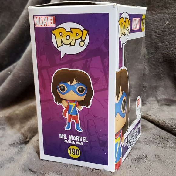 Funko Marvel Ms. Marvel "Kamala Khan" Pop #190 Walgreens Exclusive - Picture 3 of 9